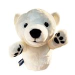 dinofactory Anagom Golf Head Cover Polar Bear Driver Headcover with Lovely Paws White