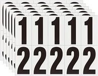 4 inch Adhesive Numbers for Mailbox, House Numbers, Reflective Number Sticker, Mailbox Decals, Address Number, Trash Cans Decal, for Outside (Black/White)