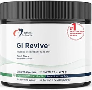 Designs for Health GI Revive Gut Health Powder - L Glutamine & Citrus Pectin for Digestive Health + Slippery Elm, Marshmallow Root & Cat's Claw for Healthy Intestinal Function (28 Servings)