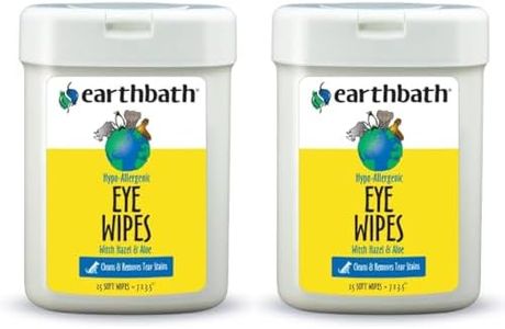 Earthbath All Natural Specialty Eye Wipes, 25 Wipes (Pack of 2)
