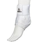 Active Ankle AS1 Pro Lace Up Ankle Brace, Ankle Stabilizer for Protection & Sprain Support for Volleyball, Rugby, Basketball, Braces with Laces, Wear Over Compression Socks or Sleeves, White, X-Large
