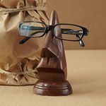 Storeindya Wooden Handmade Nose-Shaped Eyeglass Spectacle Holder ,Eyewear Retainer, Sunglasses Holder, Spectacle Display Stand