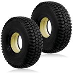 SPARES2GO Mobility Scooter Tyre 3.00 x 4 Solid Block Tread 300-4 300x4 260x85 No Puncture x 2