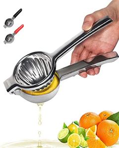 Presse Agrumes Très Grand, Presse Citron Très Résistant, Inoxydable 18/10 Presse Agrumes Manuel Pour Citron, Orange, Ou Autres Fruits, Passe au Lave-vaiselle(Acier Inox)