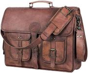 Leather Briefcase for Men and Women