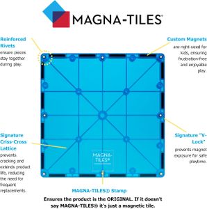 MAGNA-TILES Classic Magnetic Building Set, 32-Piece