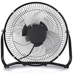 Landeagle 9 Inch High Velocity Floor Fan, Adjustable Tilting Powerful Airflow for Home,Residential Use, Black