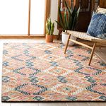 FloorFusion Loop Pile 10C.Textured Yarn Anti Shed Rectangular Carpet For Living Room Bedroom Drawing Room Hall And Floor Size 6 X 8 Feet (180X240 Cm) Color Multi