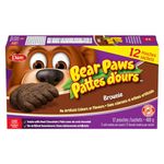 Bear Paws Brownie Cookies - Soft Cookie Snack Packs, Family Size, Peanut Free School Snacks, 480g, 12 pouches