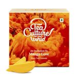 Tea Culture of The World Mango Love|Iced Tea,Cocktails,Mocktail|Mango,Pineapple,Papaya,Apple,Rose Hip&Green Tea|Made With 100% Whole Leaf&Natural Flavors,Brew Hot Or Cold,16 Count,0.28 Kilograms