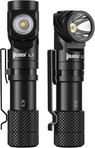 WUBEN L1 Rechargeable Flashlight High Lumens, 2000 Lumen Brightest Tactical Flashlight, Right Angle Super Bright LED Pocket Flashlight, IP68 Waterproof Magnetic Emergency Flashlight for Home Outdoors