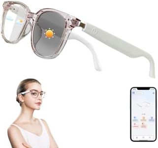Tulbeys AI Translator Smart Glasses, Real-Time Translation(160+ Languages), AI Noise Reduction with Photochromic Lenses, Open-ear Bluetooth Audio Glasses, Lightweight Design for Travel & Business