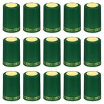 PATIKIL PVC Heat Shrink Cap for Wine Bottle, 100 Pcs 33x50mm Wine Shrink Wrap Seals Sleeves Caps Shrink Top Cover Flower Pattern for Wine Cellars Home Kitchen Use, Green