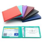 CKB LTD Turquoise Disabled Badge Holder Wallet for Car Blue Badge Soft PU Leather Protector Disability Parking Permit Protective Cover (Turquoise)