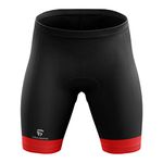 TRIUMPH MEN'S CYCLING SHORTS with FOAM PADDED. These BIKING SHORTS are the most important bikes accessories for men and women cycling enthusiasts. Dress yourself with the leader in CYCLING CLOTHES Size L