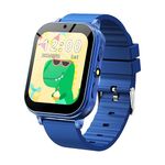 AMYJOY Kids Smartwatch with HD Camera, Pedometer, Flashlight, Games, Educational Tools (Blue)