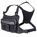 Chest bag for Men, Waterproof chest bag, Chest front Mount for Action Camera, Lightweight front Running Vest Bag, with Extra Storage phone&key for running, skiing, Cycling