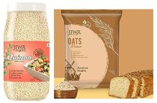 JIWA healthy by nature Organic Quinoa, 1 Kg, (Certified Organic & Gluten Free) & Oats Flour, 900 g (Gluten Free)