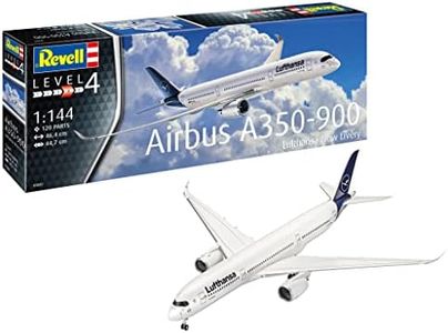 Revell 1:144 Scale Airbus A350-900 Lufthansa New Livery Aircraft Model Assembly Kit