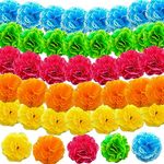 Gusaloo Marigold Flower Heads 50 pcs Halloween Faux Marigold Flower Day of The Dead Decoration for Mexican Party Cinco de Mayo Wedding Party Diwali Home Decor Dia De Los Muertos Decor