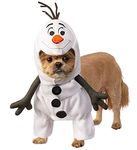 Rubie's Unisex Adult Disney: Frozen 2 Olaf Pet Costume Party Goods, White, S Neck 12 Girth 17 Back 11 US