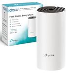 TP-Link Deco Wi-Fi 5 Router, Dual Band Up to 1167 Mbps, Wifi Extender as Add on, Coverage up to 1,500 ft² /140 m², Connect 100 devices, Built Up WiFi Mesh System with all Deco, Parental Controls