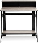 Furinno Simplistic A Frame Computer Desk, Study Desk, Writing Desk, Black/French Oak,31.5 x 35.5-inches