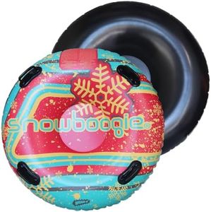 Wham-O 48" Inflatable Snow Tube for Kids and Adults, Double Rider Sleds with Handles, Thickened Heavy Duty, Fit for Winter Outdoor Sports Activities