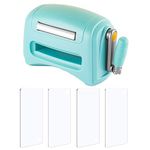 Briartw Mini Die Cutting Machine with 2 Pair Small Cutting Pads,Die Cutting Machine,Die Cutter,Manual Press Machine,Cutting Machines for Crafting,Manual Embossing Machine for Craft-Blue