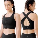 Boldfit Women's Wire Free Modern Sports BFTW2007SSportsBraBlackL Black