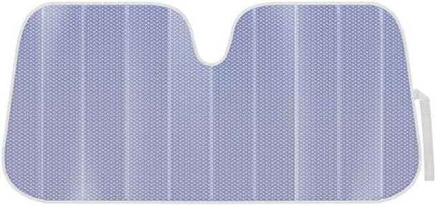 BDK Lavender Shine Car Windshield Sun Shade Accordion Folding Sunshade for Car Windshield Blocks UV Rays Sun Visor for Car Front Window Protector - Easy Setup Keeps Your Vehicle Cool - 58 x 27 inches