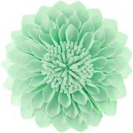 JWH Handmade 3D Flower Pillow Covers Aesthetic Decorative Round Floral Throw Pillow Floral Accent Pillow Cases Velvet Pillowcase Cute Cushion for Bed Couch Bedroom 14 Inch Light Green