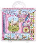 Mad Ally Unicorn Sketch Book Journal Set for Kids | Cute 3D-Stickers | 4-Polour Pen | Bookmarks | Fun Stickers | Ideal for Girls Birthday Presents, Kid's Art | Spark Imagination with a Fun Design