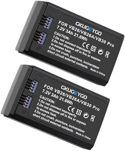 GKUGEYGO VB30 Replacement Lithium Battery for V1 PRO VB30 PRO VB26 VB26A VB26B V1 V860III V850III Series Flash (2 Pack)