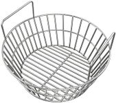 Stainless Charcoal Basket for Large Big Green Egg Grill, 14 inch Charcoal Grill Ash Basket fits Kamado Joe Classic, BGE Large and Other Similar Grills