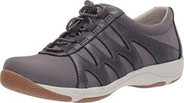 Dansko Women's Harlie Charcoal Metallic Sneakers 7.5-8 M US