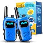 Walkie Talkies for Kids, TopDollo Toys for 3 4 5 6 7 8 Year Old Boys Outdoor Toys for Kids 3-5 6-8 Walkie Talkie 3-8 Year Old Boy Gifts Backyard Toys Birthday Gift for Boy (Blue & Black)