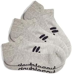 doublesoul Men & Women 3 Pack Low Socks, Ankle Socks, Organic Cotton