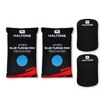 Haltons 350g Reusable Car Dehumidifier Bag with Indicator & Anti-Slip Pad – Silica Gel Car Moisture Absorber, Ideal Dehumidifier Bags for Cars,Closets –18x11x3.5cm for Condensation Control- 2Pk