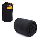 Milestone Camping 26020 Fleece Sleeping Bag Liner/Comfort and Warmth/Compact and Portable/Easy Care/Black Colour / L220 x W85cm