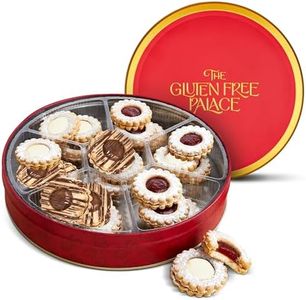 Gluten Free Palace Valentine’s Day Cookie Gift Basket – Fresh Linzer Tart & Shortbread Cookies in Tin