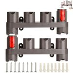 Fullclean Mount Holder for Dyson GEN5 V15 V12 V7 V11 V8 V10 Absolute Animal Trigger Detect Vacuum Cleaner Attachments Organizer with Expansion Screws,Use On Docking Station Or On Wall