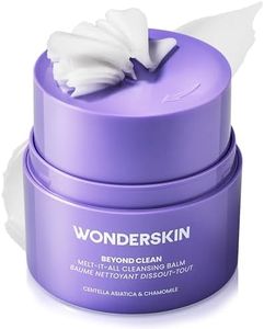 Wonderskin Cleansing Balm - Melt It All Balm to Milk Makeup Remover, Gentle Hydrating Face Cleanser with Centella and Chamomile