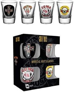 GB Eye LTD, Guns and Roses, Mix, 20 ML Verre à Shot