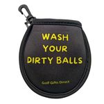 Golf Ball Washer | Stretchable Neoprene | Suitable for all Golfers | Novelty Gift Present | Portable with Clip on Attachment