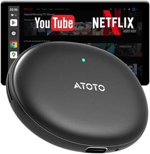 AI Wireless CarPlay Adapter In-Car, Convert Wired CarPlay/Android to Wireless Magic Box, Plug & Play, Dual Wi-Fi, Bluetooth Lock, Support TF Max 256GB & DriveChat AI Voice Assistant,YouTube/Navigation