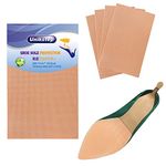 Unikstep 4 Pieces Shoe Sole Protectors, Shoe Bottom and Heel Anti Slip Grip Pads, Self Adhesive Non Skid Noise Reduction Sticker Cushion (Khaki)