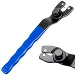 SZXMDKH Angle Grinder Adjustable Spanner, Universal 10-52mm Pin Key Wrench Lock-Nut Grinder Wrench with Non-Slip Plastic Coated Grip (Blue Black)