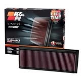 K&N Engine Air Filter: High Performance, Premium, Washable, Panel Filter: 2003-2019 (Beetle, Caddy IV, Passat, Jetta, Tiguan, Q3, Q3 Quattro, Alhambra, Yeti), 33-2865, regular