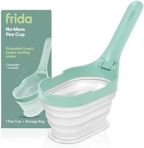 Frida Fertility No-Mess Pee Cup, Reusable Urine Cup for Pregnancy Tests, Ovulation Tests, & Fertility Tests, Family Planning Essentials Sample Containers (1 Cup & Storage Bag)